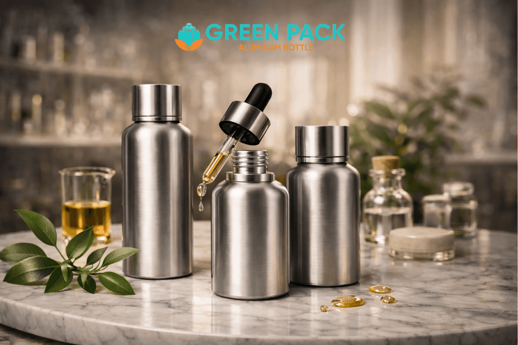 Chai nhôm mỹ phẩm - Giải pháp bao bì cao cấp cho ngành mỹ phẩm - Green Packing