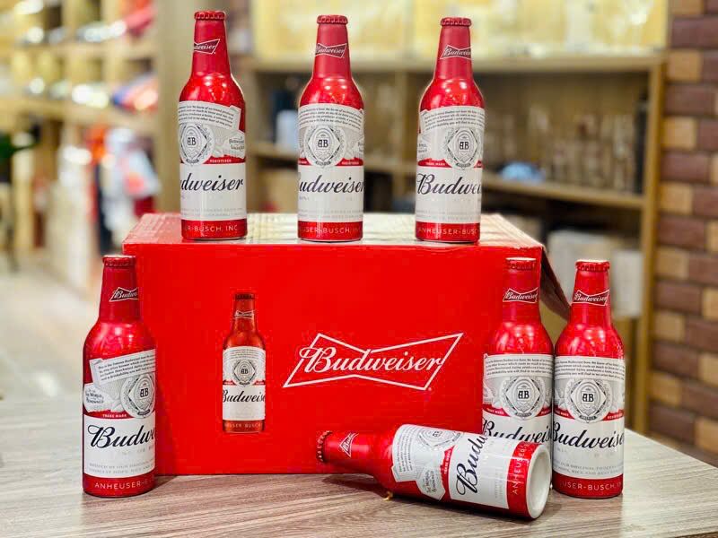 Chai Nhôm Budweiser Cao Cấp